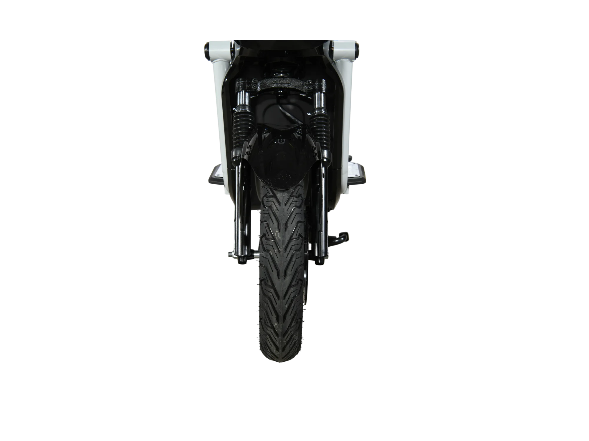 Front tire, head-on view