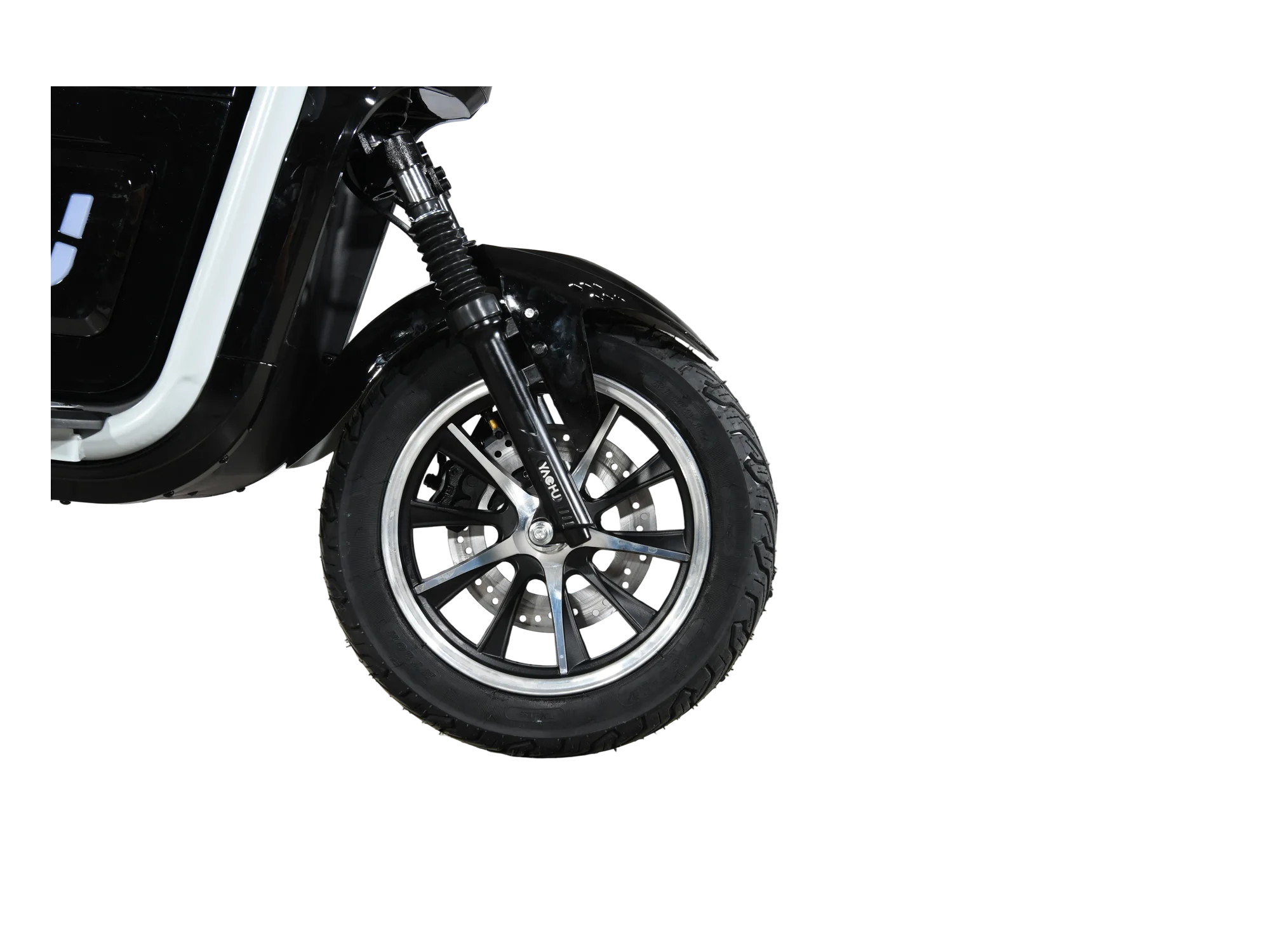 Front wheel, side view